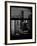 Window View with Venetian Blinds: 42nd Street with the Empire State Building and Times Square-Philippe Hugonnard-Framed Photographic Print