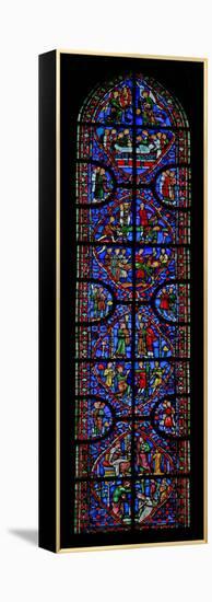 Window W11 Depicting St Andrew's Martyrdom-null-Framed Premier Image Canvas