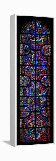 Window W11 Depicting St Andrew's Martyrdom-null-Framed Premier Image Canvas