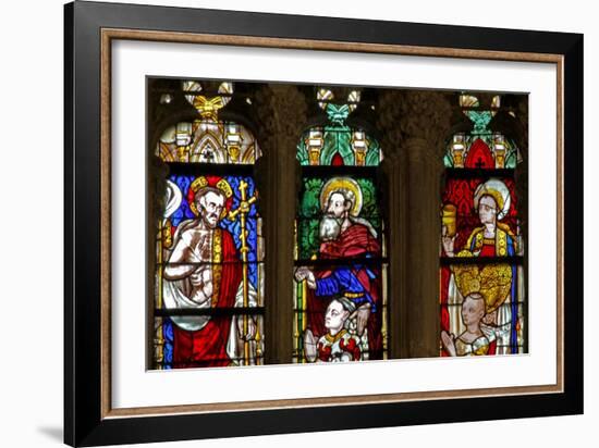 Window W137 Depicting St Mary Magdalene, Christ and St Anthony-null-Framed Giclee Print