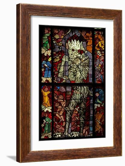 Window W16 Depicting a Scene from the Last Judgement: the Devil Attends-null-Framed Giclee Print