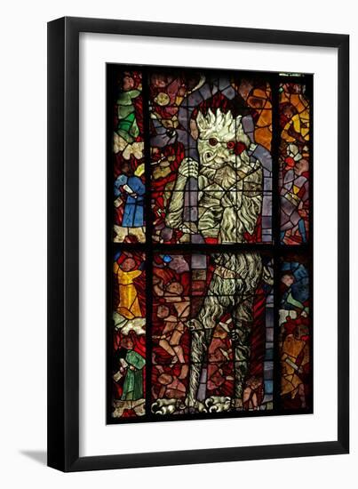 Window W16 Depicting a Scene from the Last Judgement: the Devil Attends-null-Framed Giclee Print