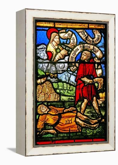 Window W2 Depicting Cain Kills Abel-null-Framed Premier Image Canvas