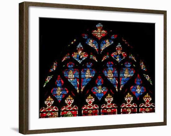 Window W236 Depicting the Coronation of the Virgin with Numerous Seraphims-null-Framed Giclee Print