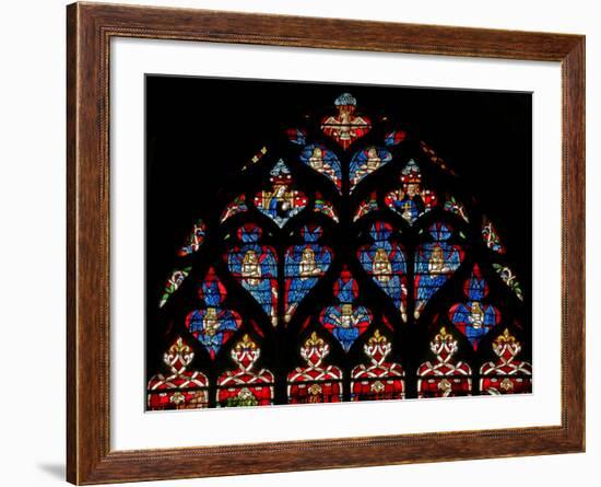 Window W236 Depicting the Coronation of the Virgin with Numerous Seraphims-null-Framed Giclee Print