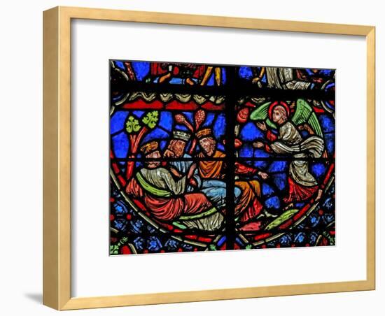 Window W3 Depicting the Magi are Warned in a Dream--Framed Giclee Print