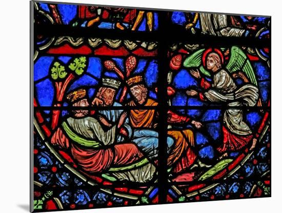 Window W3 Depicting the Magi are Warned in a Dream-null-Mounted Giclee Print