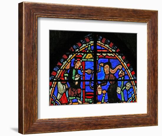 Window W4 Depicting Christ and the Samaritan Woman-null-Framed Giclee Print