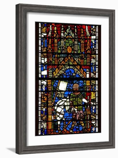 Window W40 Depicting Pilgrim Donors-null-Framed Giclee Print