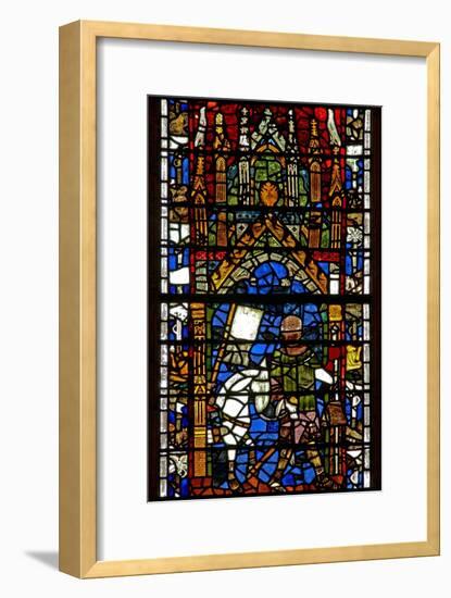 Window W40 Depicting Pilgrim Donors-null-Framed Giclee Print