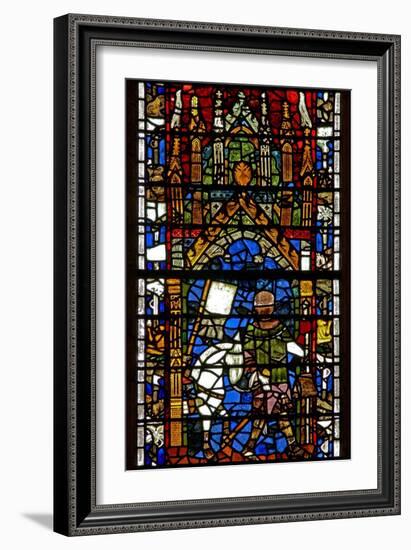 Window W40 Depicting Pilgrim Donors-null-Framed Giclee Print