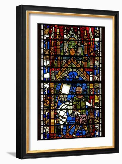 Window W40 Depicting Pilgrim Donors-null-Framed Giclee Print