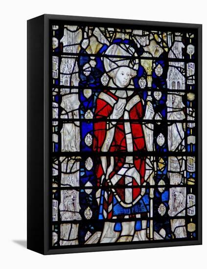 Window W6 Depicting St Chad-null-Framed Premier Image Canvas