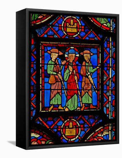 Window W8 the Resurrection Cycle - the Road to Emmaus-null-Framed Premier Image Canvas