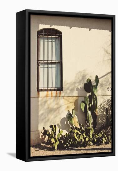 Window with Cactus-Jillian Melnyk-Framed Premier Image Canvas