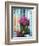 Window With Flowers, France, Europe-Guy Thouvenin-Framed Photographic Print