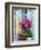 Window With Flowers, France, Europe-Guy Thouvenin-Framed Photographic Print