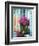 Window With Flowers, France, Europe-Guy Thouvenin-Framed Photographic Print