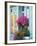 Window With Flowers, France, Europe-Guy Thouvenin-Framed Photographic Print