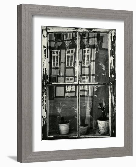 Window with Reflection, Europe, 1972-Brett Weston-Framed Photographic Print