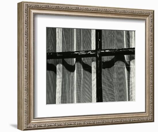 Window with Sheet Curtain, Europe, 1972-Brett Weston-Framed Photographic Print