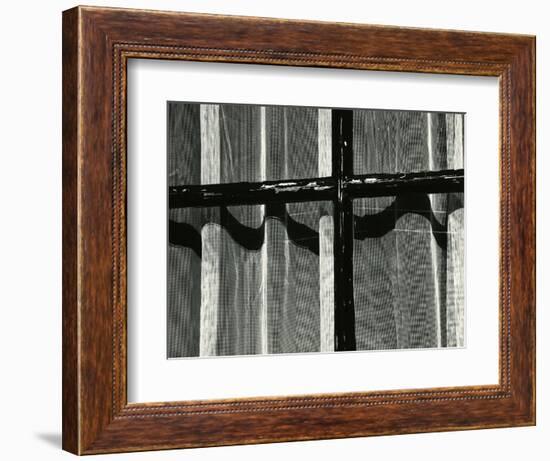 Window with Sheet Curtain, Europe, 1972-Brett Weston-Framed Photographic Print