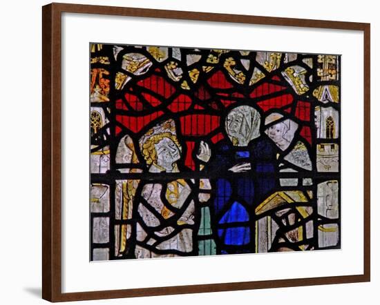 Window Ww Depicting a Resurrection Scene: the Holy Women at the Tomb-null-Framed Giclee Print