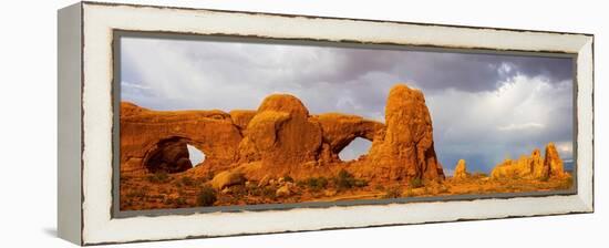 Windows. Arches National Park. Utah, USA.-Tom Norring-Framed Premier Image Canvas