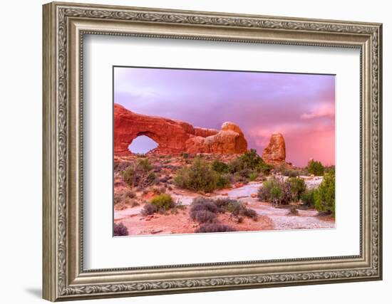 Windows. Arches National Park. Utah, USA.-Tom Norring-Framed Photographic Print