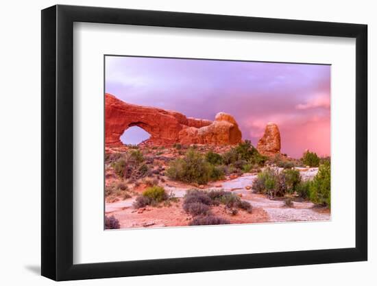 Windows. Arches National Park. Utah, USA.-Tom Norring-Framed Photographic Print