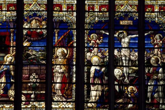 'Windows from St Rumbold's Cathedral, Mechelen, Belgium' Giclee Print ...