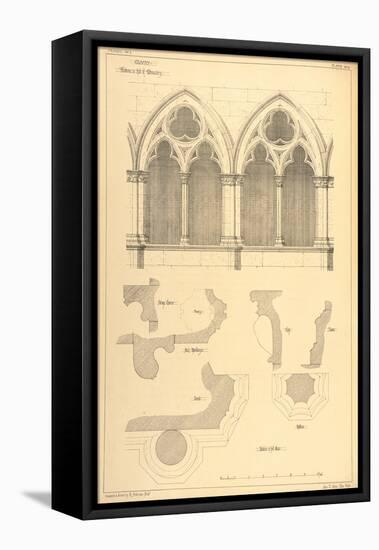 Windows in the Hall of the Monastery, Cluny, from 'Examples of the Municipal, Commercial, and Stree-R Anderson-Framed Premier Image Canvas