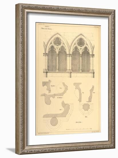 Windows in the Hall of the Monastery, Cluny, from 'Examples of the Municipal, Commercial, and Stree-R Anderson-Framed Giclee Print