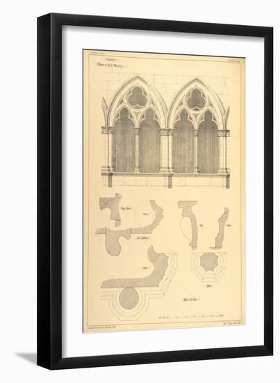 Windows in the Hall of the Monastery, Cluny, from 'Examples of the Municipal, Commercial, and Stree-R Anderson-Framed Giclee Print