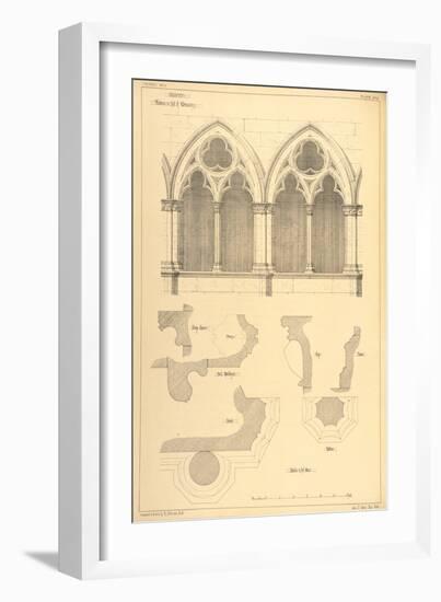 Windows in the Hall of the Monastery, Cluny, from 'Examples of the Municipal, Commercial, and Stree-R Anderson-Framed Giclee Print