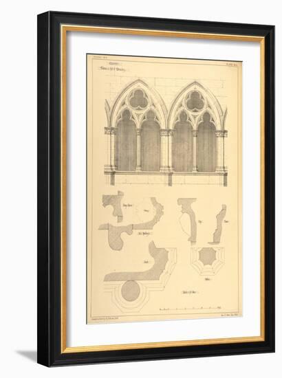 Windows in the Hall of the Monastery, Cluny, from 'Examples of the Municipal, Commercial, and Stree-R Anderson-Framed Giclee Print