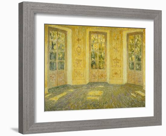 Windows on the Parc; Fenetres Sur Le Parc, 1938-Henri Eugene Augustin Le Sidaner-Framed Giclee Print