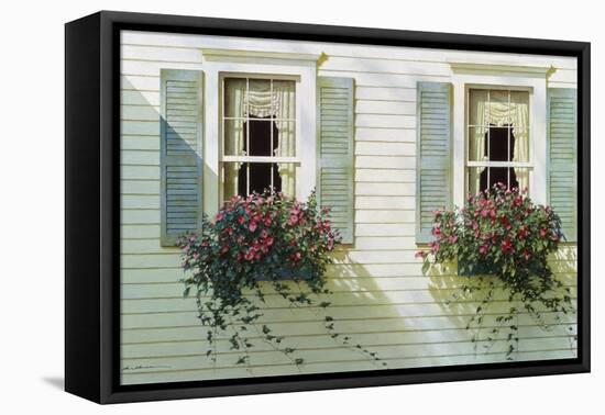 Windows With Flowerboxes-Zhen-Huan Lu-Framed Premier Image Canvas