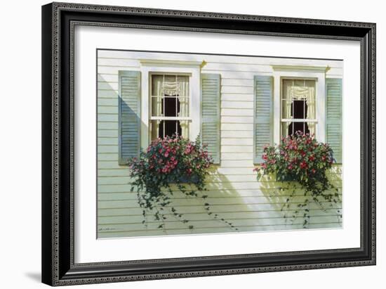 Windows With Flowerboxes-Zhen-Huan Lu-Framed Giclee Print