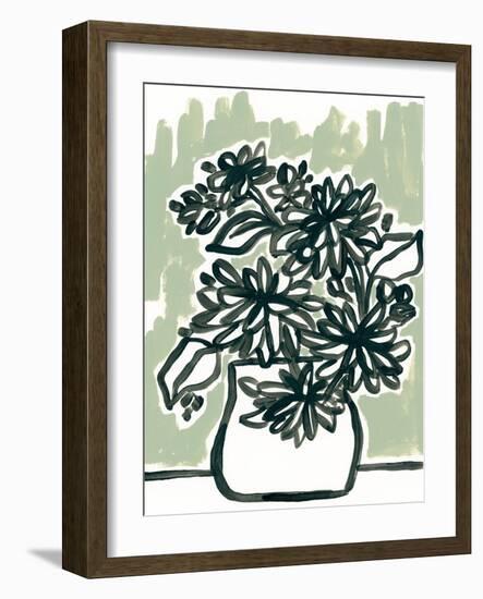 Windowsill Blossoms I-June Vess-Framed Art Print