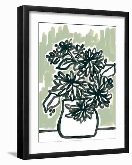 Windowsill Blossoms I-June Vess-Framed Art Print