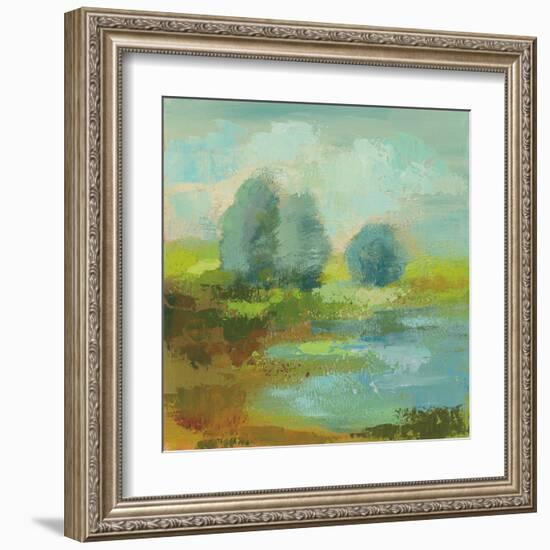 Windsor Blue Field I-Silvia Vassileva-Framed Art Print