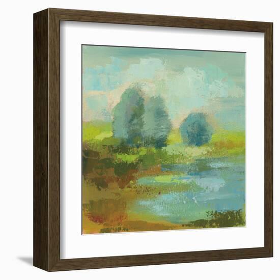 Windsor Blue Field I-Silvia Vassileva-Framed Art Print