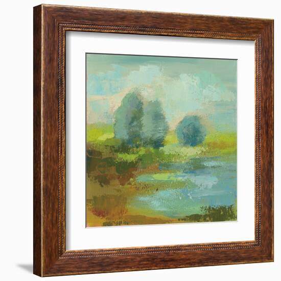 Windsor Blue Field I-Silvia Vassileva-Framed Art Print