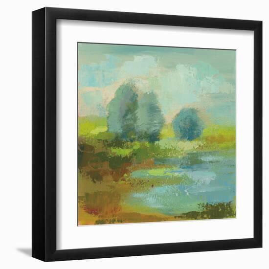 Windsor Blue Field I-Silvia Vassileva-Framed Art Print