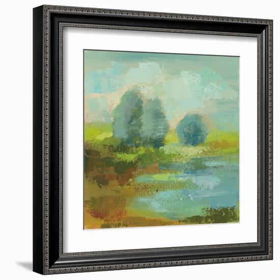 Windsor Blue Field I-Silvia Vassileva-Framed Art Print