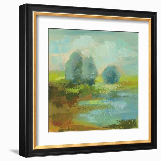 Windsor Blue Field I-Silvia Vassileva-Framed Art Print