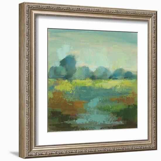 Windsor Blue Field III-Silvia Vassileva-Framed Art Print