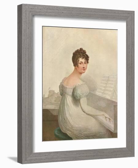 Windsor Castle, 1821. Georgina Quentin Mistress of King George IV (1762-1830), 1911-null-Framed Giclee Print