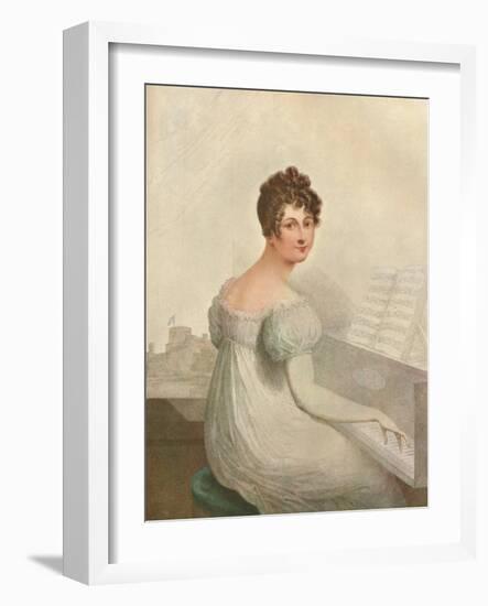 Windsor Castle, 1821. Georgina Quentin Mistress of King George IV (1762-1830), 1911-null-Framed Giclee Print